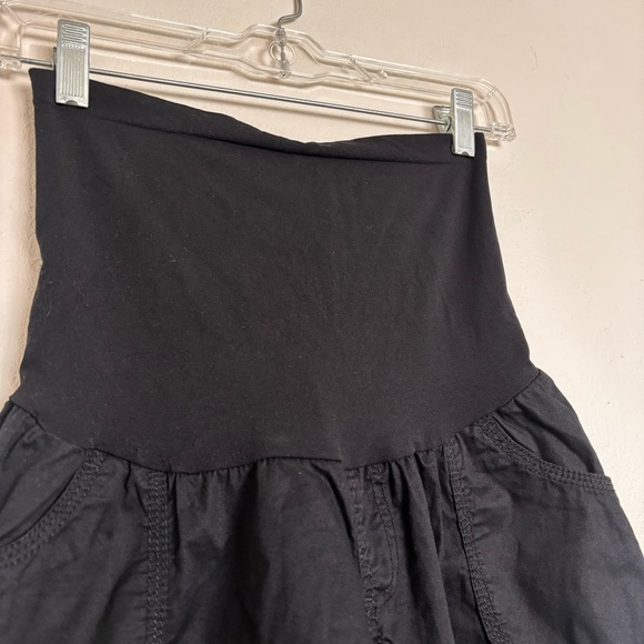 Motherhood Maternity Shorts in Black Size Small NEW Cotton Stretch Belly Band - Picture 3 of 11